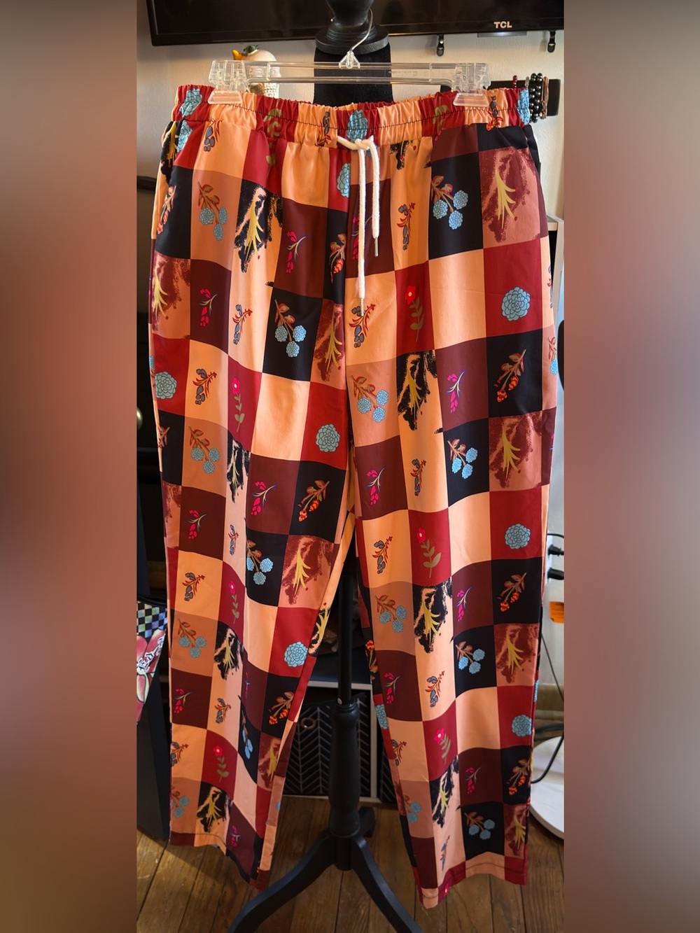 ROMWE Multicolor Floral Boho Pants - Size XL - Like New!